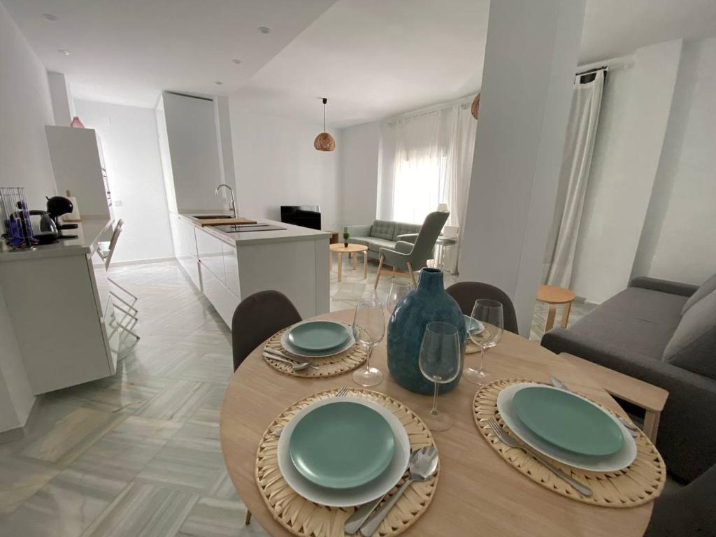 Dapur atau dapur kecil di Apartamento en calle Ancha, en pleno centro