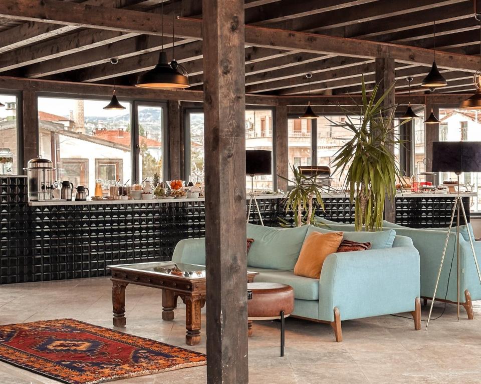Posezení v ubytování Osmanli Cappadocia Hotel