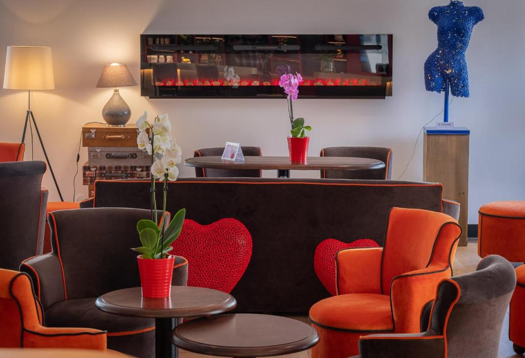 Posezení v ubytování LE M HOTEL & SPA HONFLEUR