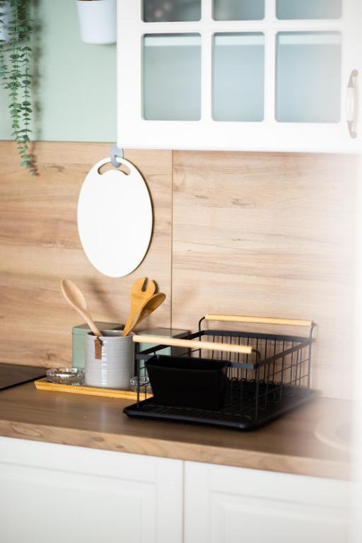 Kuchyň nebo kuchyňský kout v ubytování Tarvil Apartmani - Zaovine
