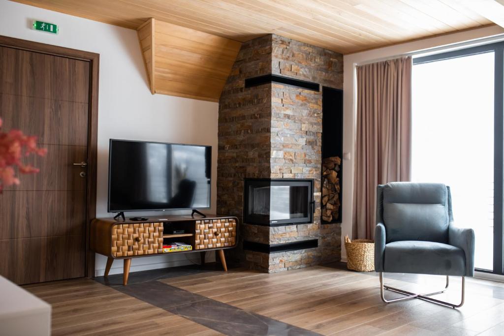 TV a/nebo společenská místnost v ubytování Tarvil Apartmani - Zaovine