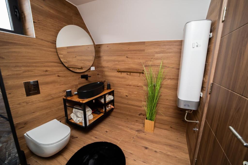 Koupelna v ubytování Tarvil Apartmani - Zaovine
