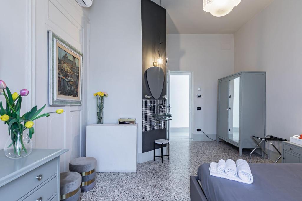 Część wypoczynkowa w obiekcie Palazzo Cavarretta - Pinella's Rooms and Apartment