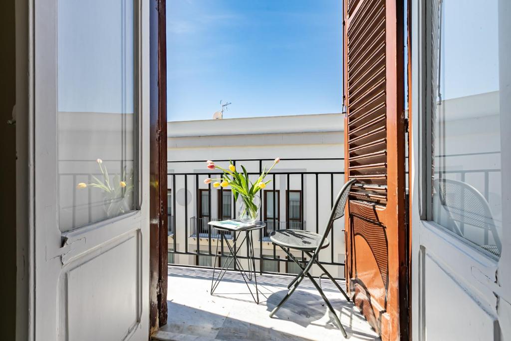 Balkon lub taras w obiekcie Palazzo Cavarretta - Pinella's Rooms and Apartment