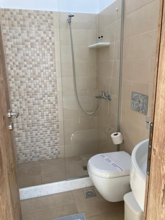 Koupelna v ubytování Hotel Chrisoula