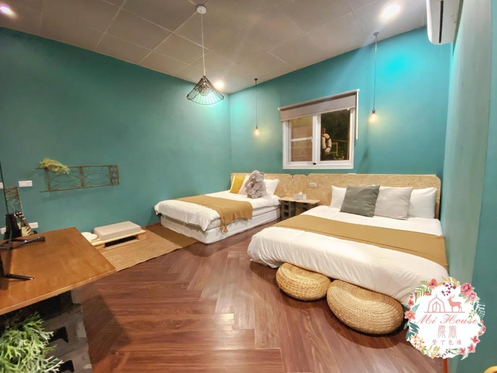 Ruang duduk di 麋宿Mi House墾丁包棟