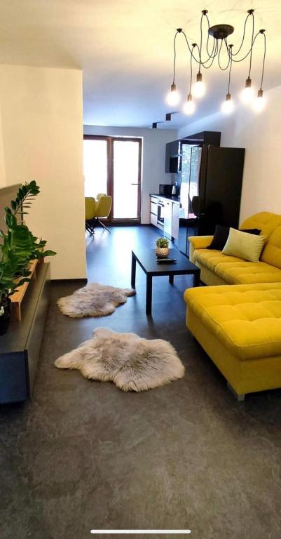 A seating area at Penzion Ivka