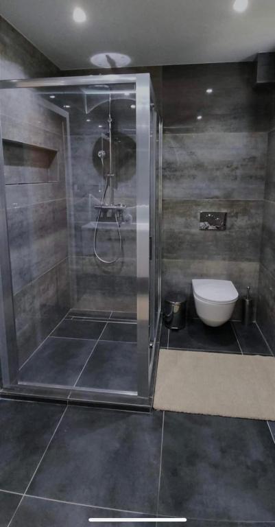 A bathroom at Penzion Ivka