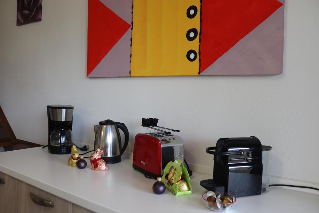 Coffee and tea making facilities at Beach House Riviera