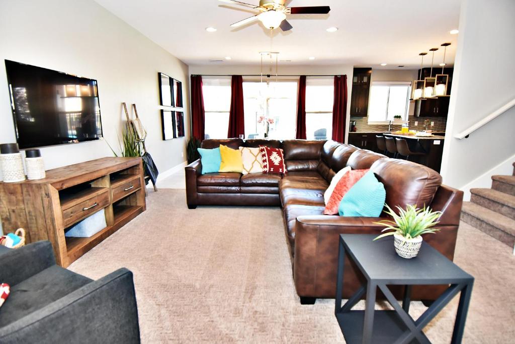 TV a/nebo společenská místnost v ubytování Entrada at Moab 425 and 429