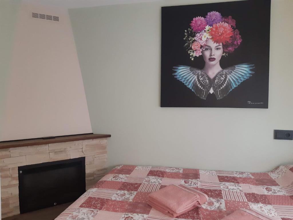 Postel nebo postele na pokoji v ubytování Lucky House