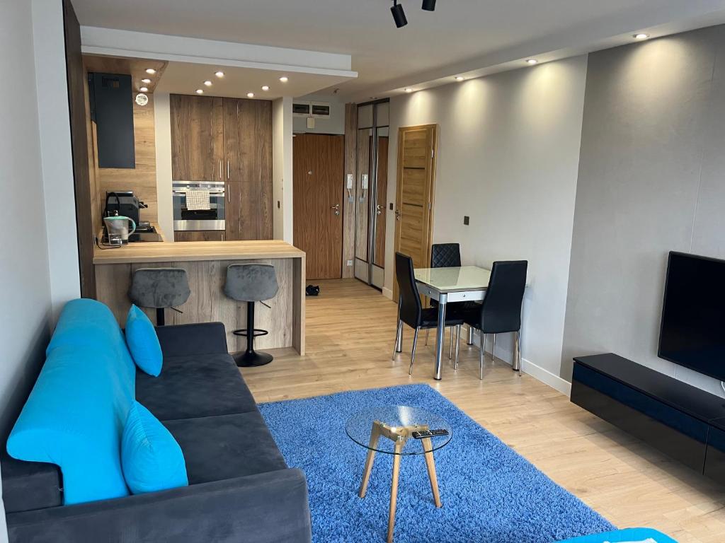 Kuchyň nebo kuchyňský kout v ubytování JAB Apartments Bandurskiego Business & Family