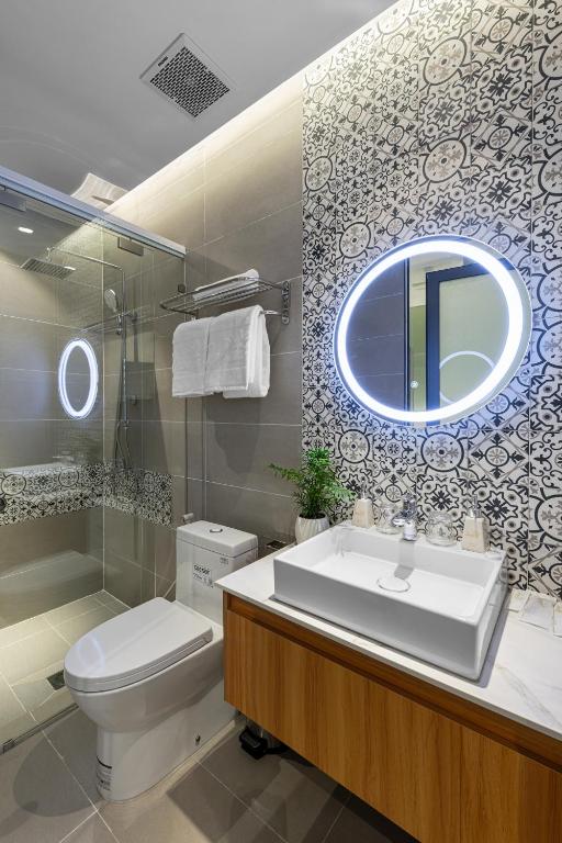 Koupelna v ubytování Laputa Hotel Phu Quoc