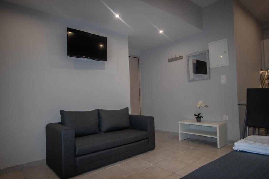 TV a/nebo společenská místnost v ubytování STEFANIA Apartment
