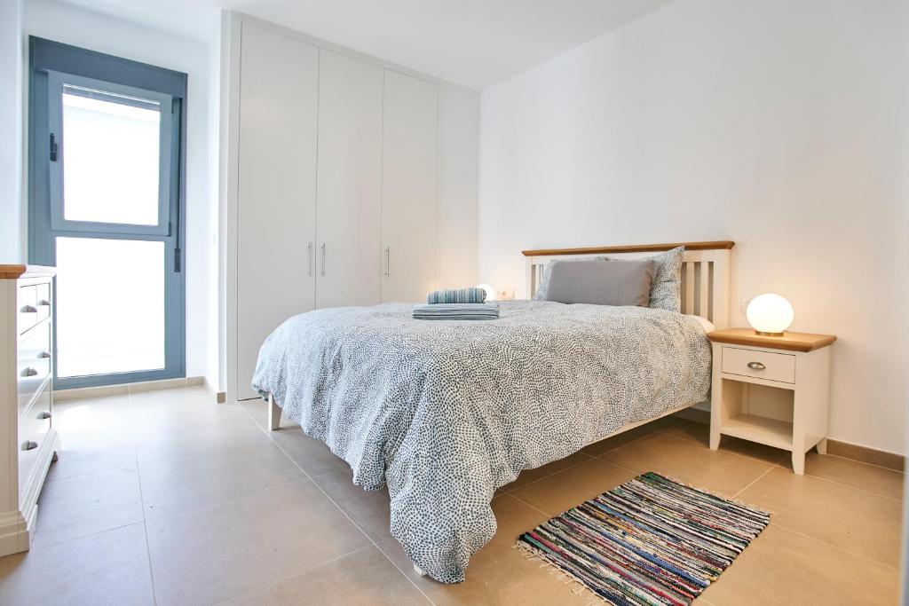 Posteľ alebo postele v izbe v ubytovaní Penthouse with stunning view and rooftop terrace