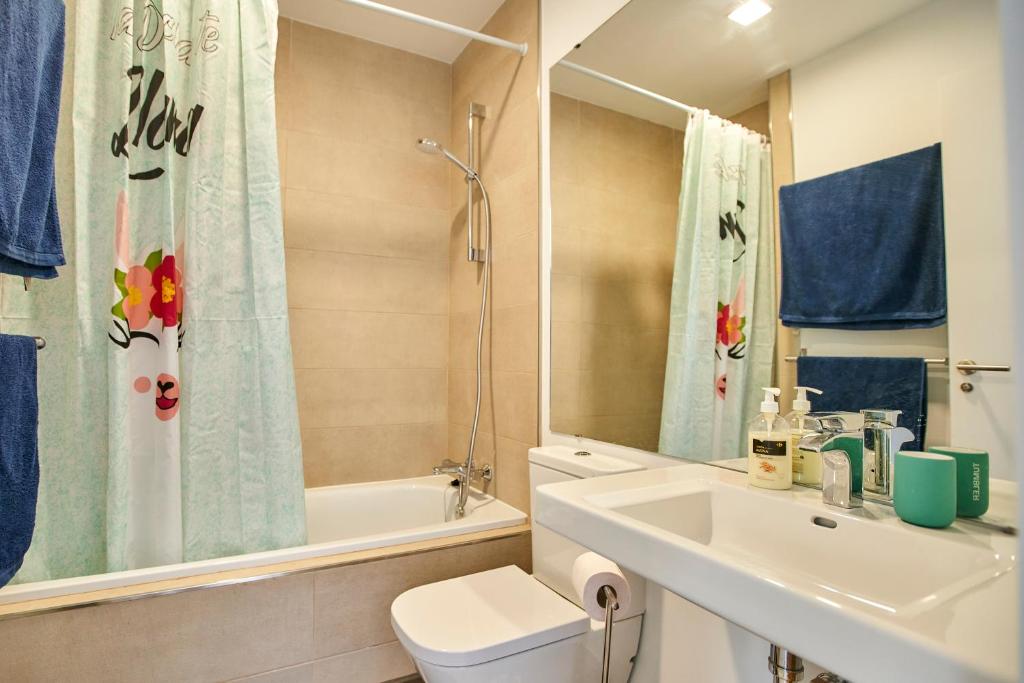 Kúpeľňa v ubytovaní Penthouse with stunning view and rooftop terrace