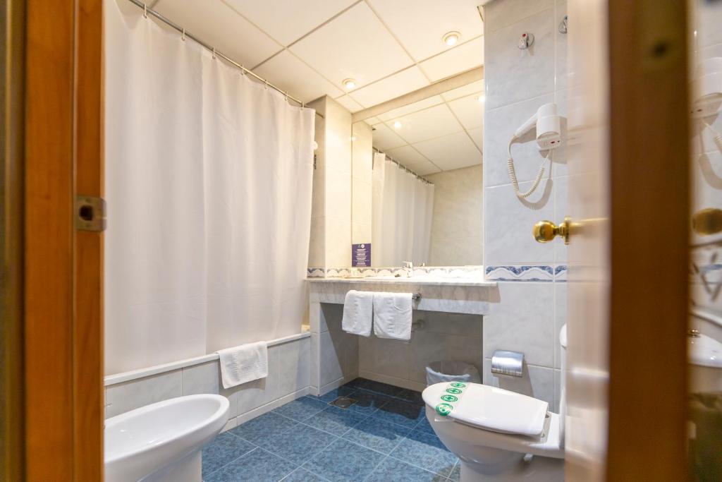 Koupelna v ubytování Hotel Ramblamar
