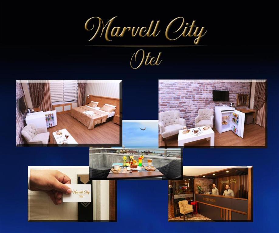TV a/nebo společenská místnost v ubytování Marvell City Otel