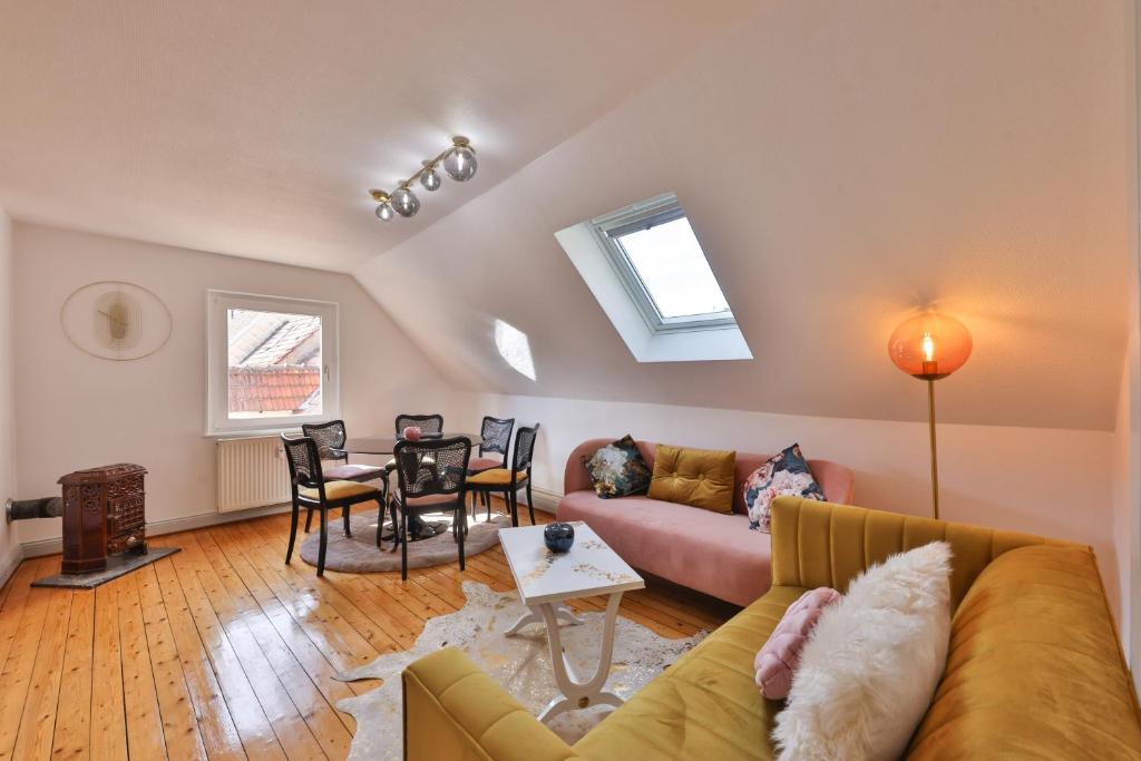 Posezení v ubytování Le Moderne Vintage Hyper Centre,3 chambres, neuf au calme, 3 étoiles