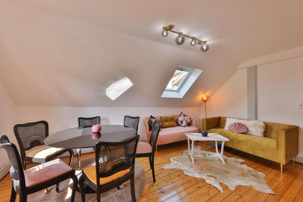 Posezení v ubytování Le Moderne Vintage Hyper Centre,3 chambres, neuf au calme, 3 étoiles