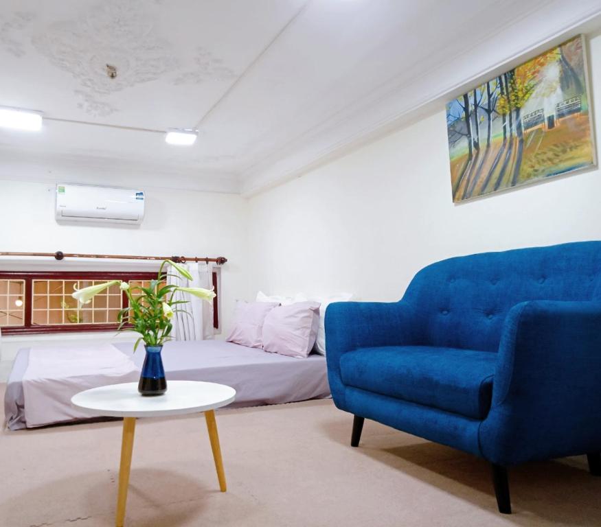 Posezení v ubytování Tropical land little Hanoi homestay