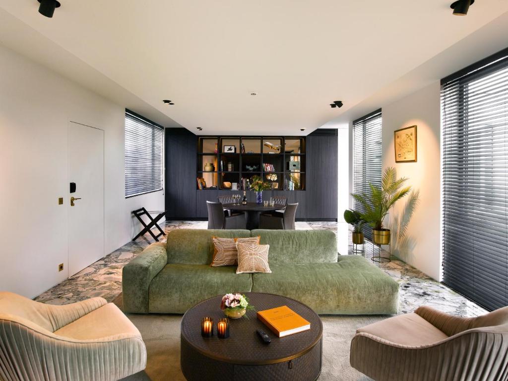 Posezení v ubytování Hotel Damier Kortrijk