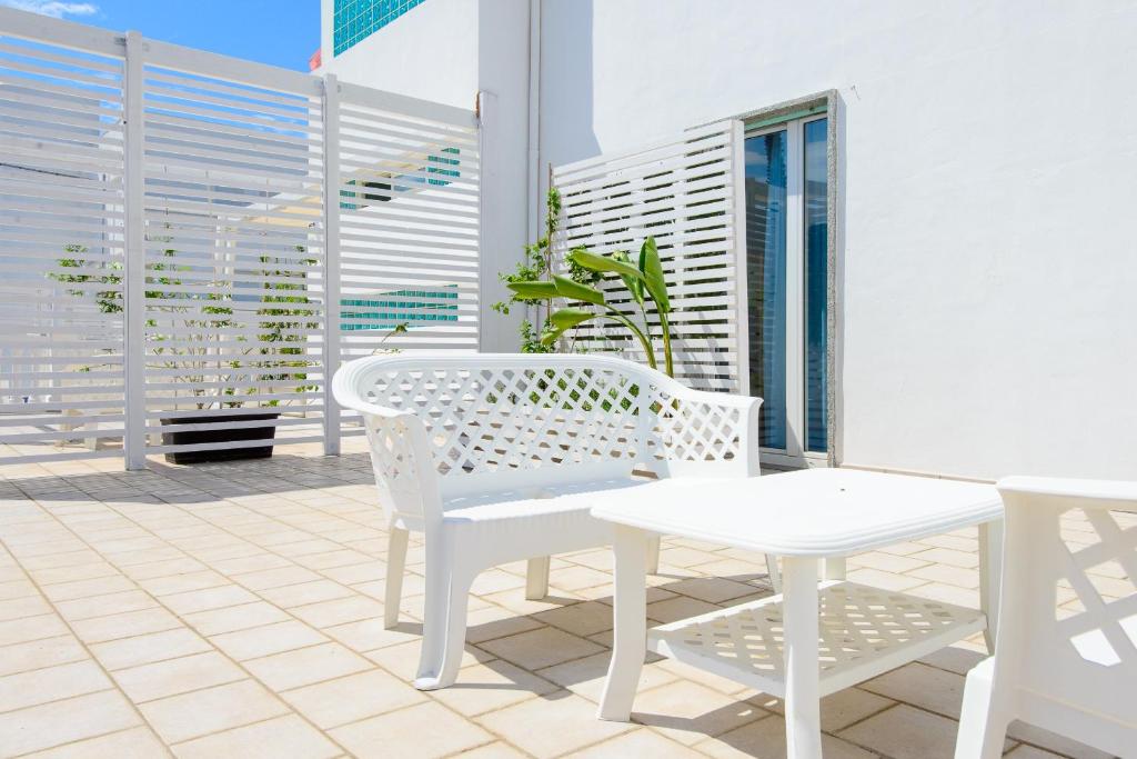 Balkón nebo terasa v ubytování Apulia Hotel Ugento Cala Blu