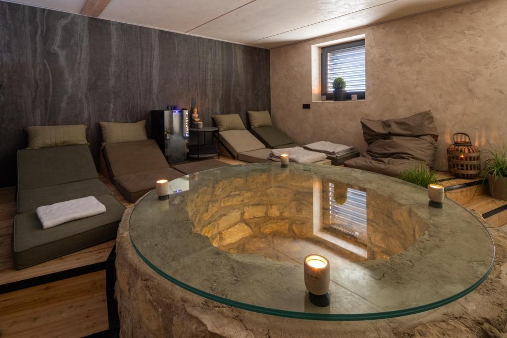 Posezení v ubytování Apartmány Na Lánech