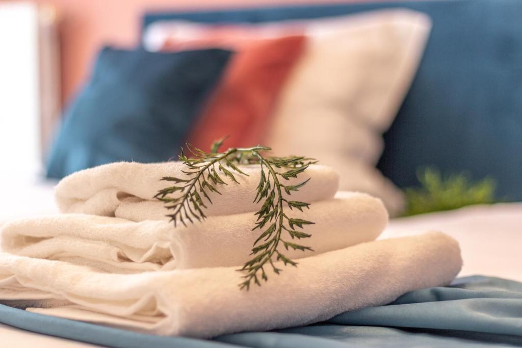 Postel nebo postele na pokoji v ubytování Scariceddu