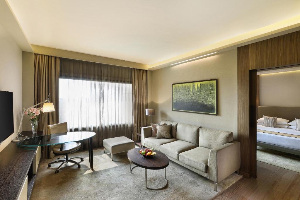 TV a/nebo společenská místnost v ubytování Hyatt Regency Delhi