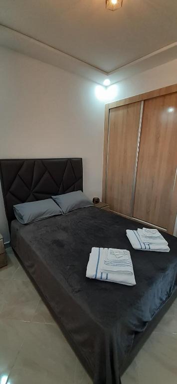 Postel nebo postele na pokoji v ubytování Chez Franck