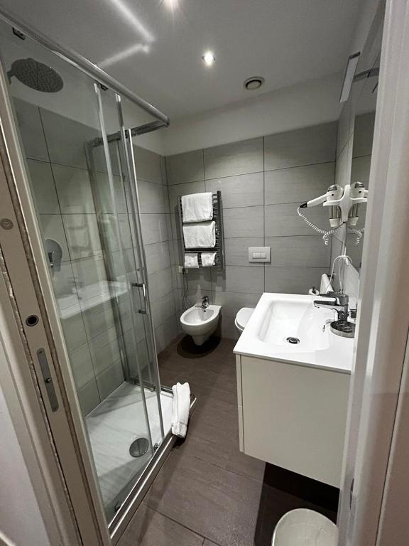 Koupelna v ubytování Fasthotel Linate