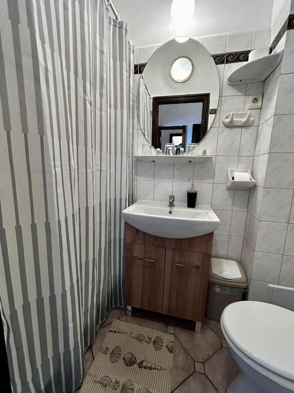 Kúpeľňa v ubytovaní Kis Gellért Guesthouse