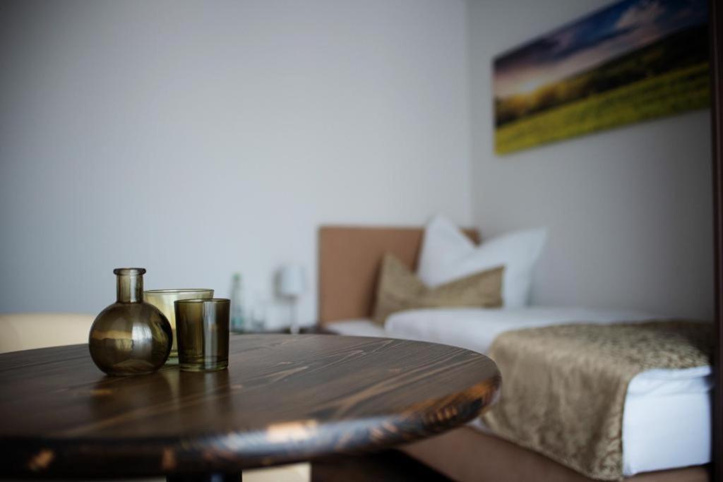 Postel nebo postele na pokoji v ubytování Auerhahn Nest