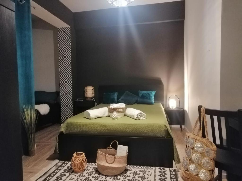 Tempat tidur dalam kamar di B&B DOMUS 65