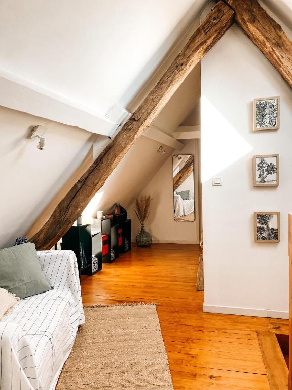 Postel nebo postele na pokoji v ubytování Mas Parenthese - Chambres et Table d'Hôtes
