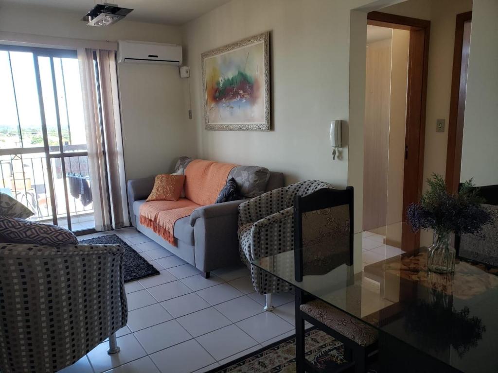 Posezení v ubytování Apartamento completo em Cachoeira do Sul