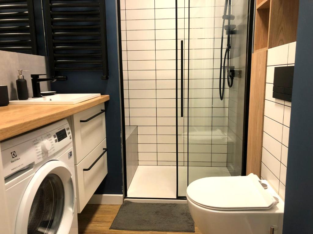 Kúpeľňa v ubytovaní Apartament Sky Jastrzębia Góra
