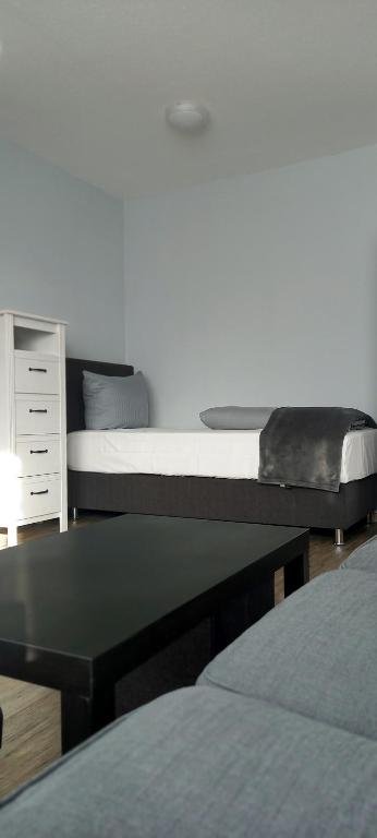 Postel nebo postele na pokoji v ubytování Lieth-Hotel-Grünreich