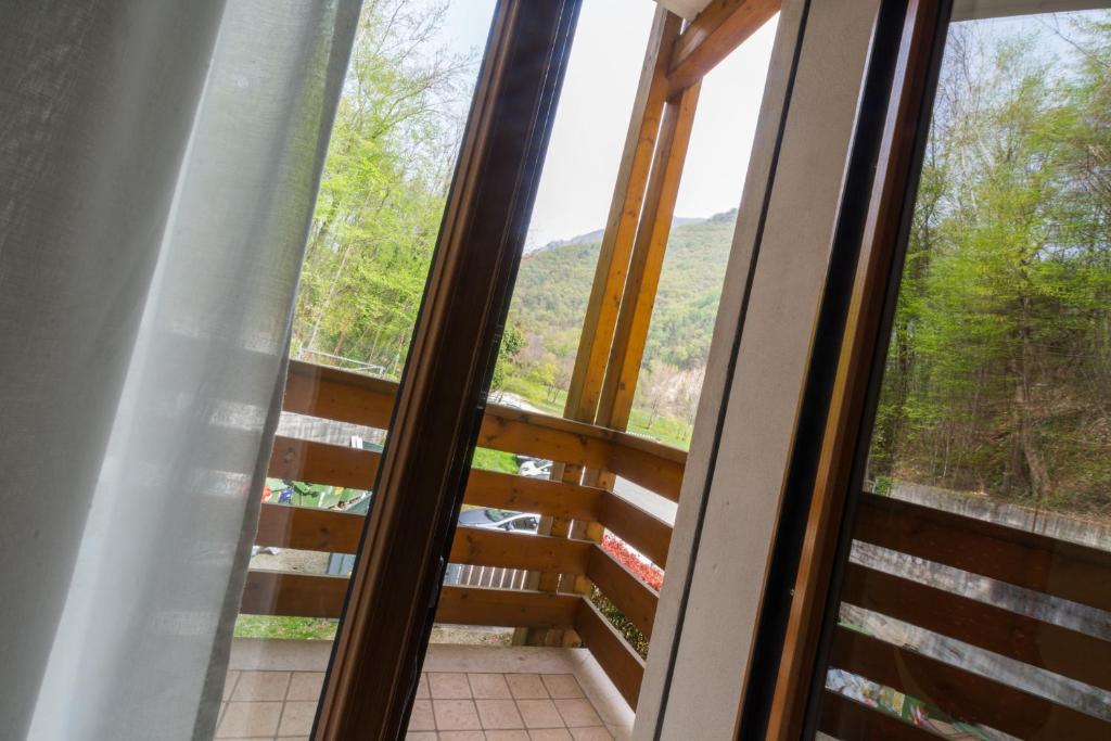Balkón nebo terasa v ubytování Albergo Dalla Mena