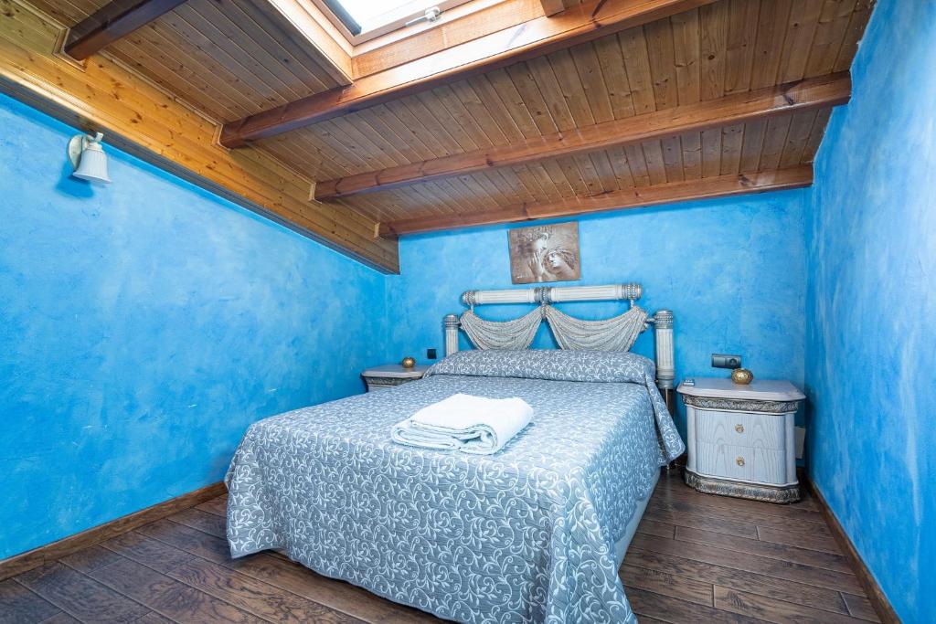 Posteľ alebo postele v izbe v ubytovaní Luxury Valdeorras