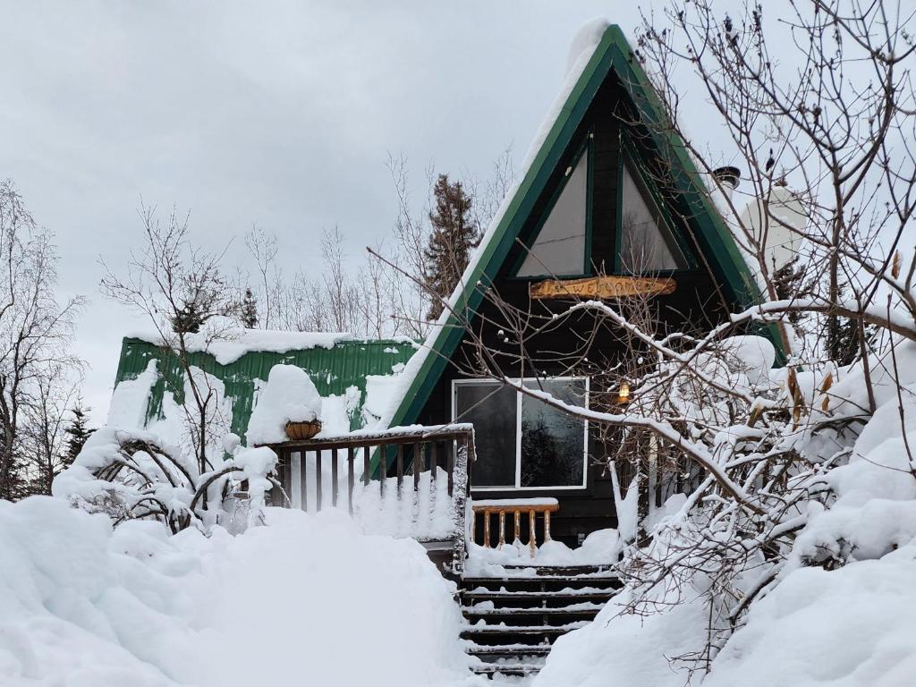 Aframe cabin between Kenai and Kasilof rivers (Soldotna) oppdaterte