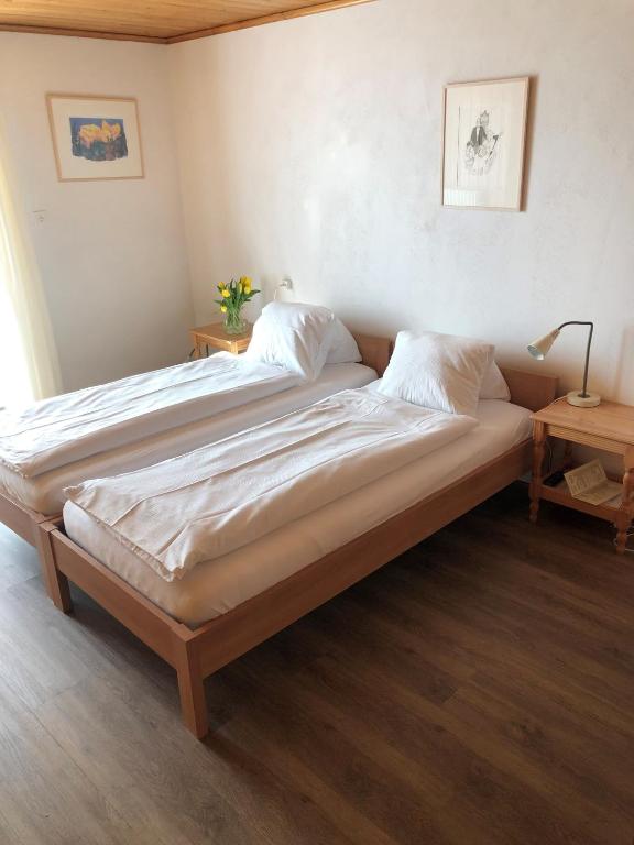 Letto o letti in una camera di Hotel Restaurant Heidihof