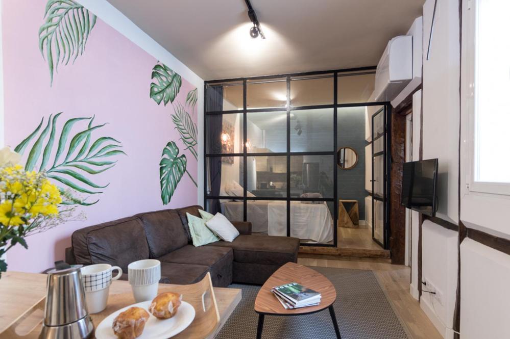 TV a/nebo společenská místnost v ubytování Apartamento En Centro De Madrid