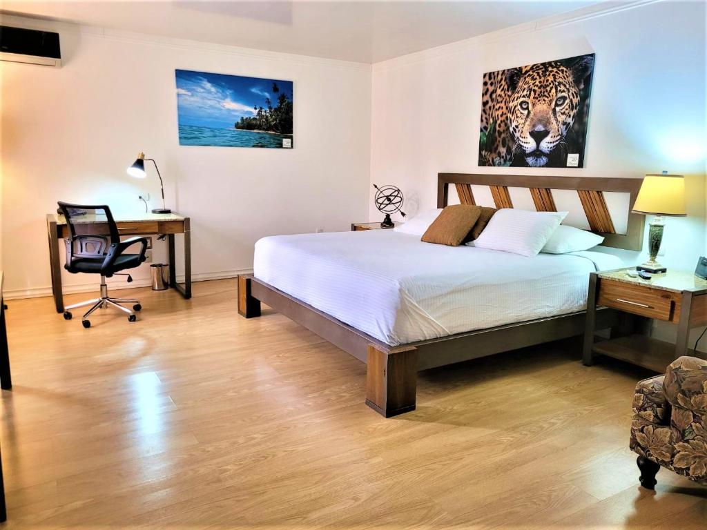 Postel nebo postele na pokoji v ubytování Hotel Zima