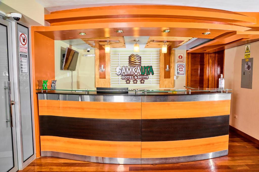 Lobbyen eller receptionen på Samkauta Hotel & Suite