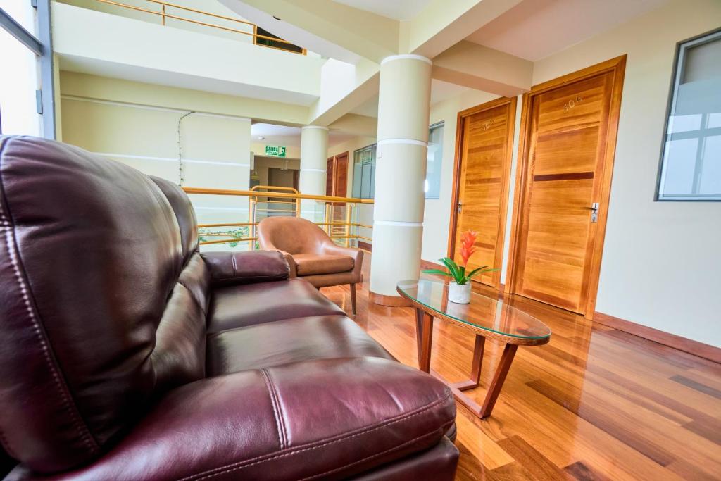 Posezení v ubytování Samkauta Hotel & Suite