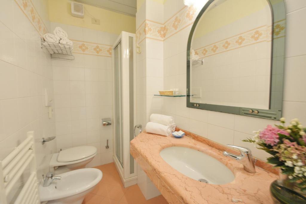 Koupelna v ubytování Hotel Fenice Gluten Free