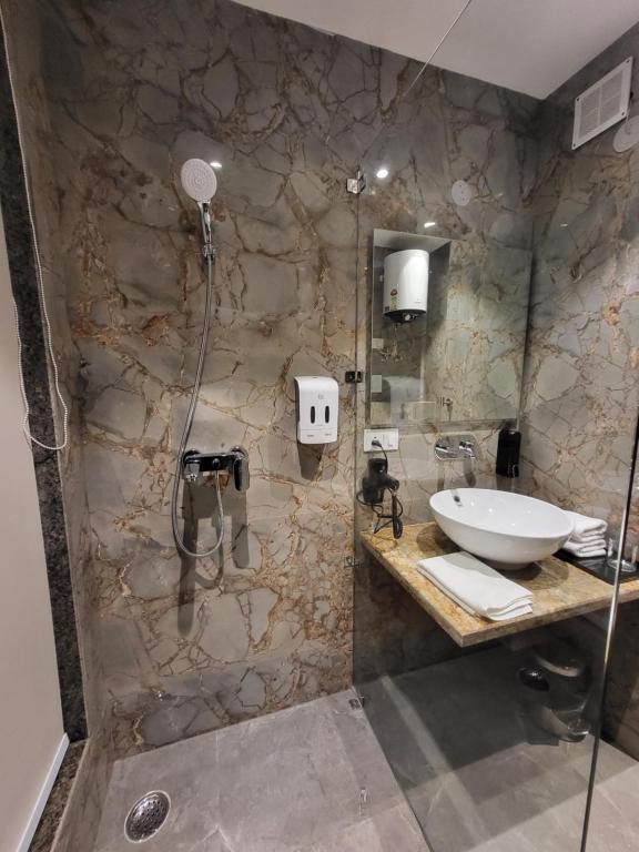 Koupelna v ubytování Belvedere Suites