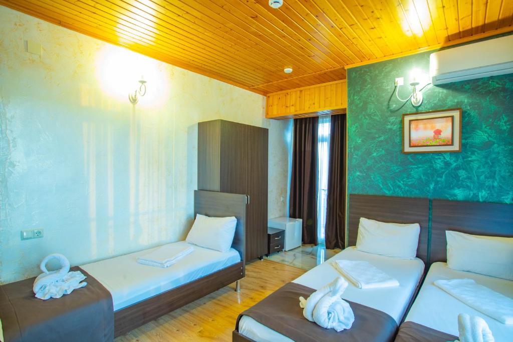 Postel nebo postele na pokoji v ubytování Beach House